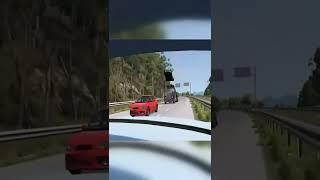 Trains vs Cars – BeamNG.Drive #shorts