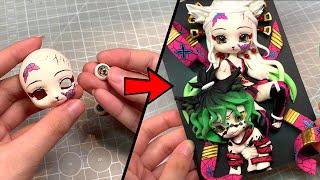 DAKI & GYUTARO Made by Clay｜Demon Slayer: Kimetsu no Yaiba character｜Pocket of Craft