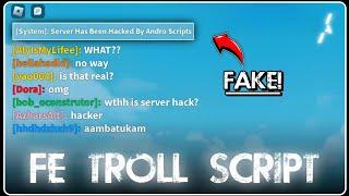 [ FE ] Fake Admin Rank Message Script | Roblox Best Trolling Script | Roblox Scripts - [ Mobile/PC ]