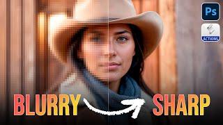 Sharpen Blurry Portraits Like a Pro in Photoshop - Free Action!