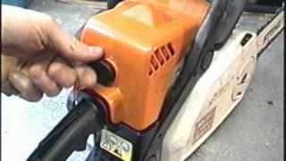 HOW TO ADJUST IDLE SPEED  on STIHL MS 170 180C Chainsaw