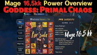 Mage 16.5kk Power. Goddess: Primal Chaos (for sale)