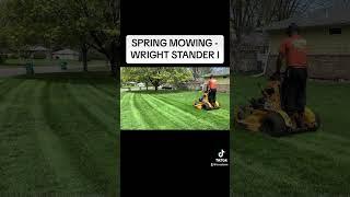 the small steps add up #lawnmowing #wright #stander #commercial #mower #grass #spring #motivation