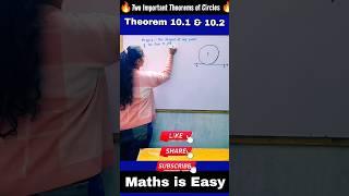 Circle Class 10 Maths | Tangent Theorem | Circle Theorems Class 10 #youtubeshorts #shorts #cbse #fun