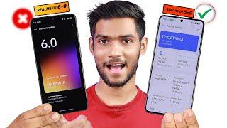 Realme Ui 6.0 vs Realme Ui 5.0 Update Real Difference