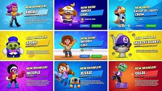 All 89 Brawlers + New Skins Unlock Animations | Toy Story in Brawl Stars