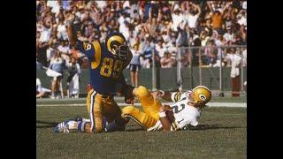 FRED DRYER 1ST & ONLY PLAYER NFL HISTORY TO RECORD 2 SAFETIES IN 1 GAME (OCT. 21, 1973) (L.A. RAMS)