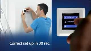 DEVIreg Touch Thermostat Simple Setup video - Touch Screen!