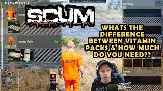 SCUM - WHATS THE DIFFERENCE BETWEEN VITAMIN PACKS & HOW MUCH DO YOU NEED?
