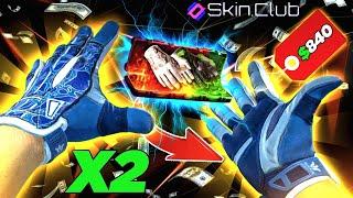 SKINCLUB X2 GLOVES PULL FROM $70 CASE !! !? | SkinClub Promo Code 2025 | SkinClub Case Opening |