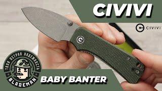 Нож CIVIVI Baby Banter, Nitro-V , Micarta Green