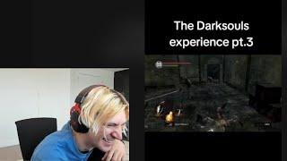 xQc Dies Laughing at "The Darksouls Experience"