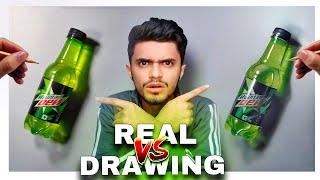 Real vs Realistic Drawing | So realistic that your eye will be fooled 