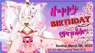 Celebration Birthday: ️Live with [VTuber] (AI) Sprinkles #sprinklesvtuber #envtubers #vtuber