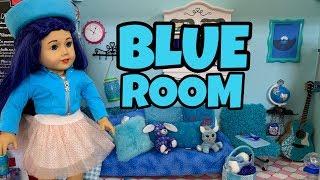 Dreamy American Girl Doll All Blue Room