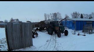 Т-40АМ: вспашка окончена, масложор найден, а навоз вывезен. Собираю подснежники, утепляю коровник.