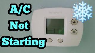 Air Condition Wont Start | AC Will Not Turn On | Thermostat Broken