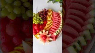 Beautiful Way to Cut & Serve Watermelon!  Quick & Easy Fruit Platter Tutorial