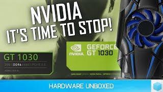 Worst Graphics Card Ever! GeForce GT 1030, the DDR4 Scam Benchmarked