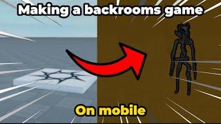 I made the backrooms on mobile | Roblox