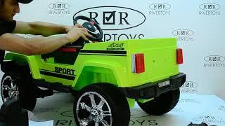 Детский электромобиль Jeep 4х4 (Т008ТТ, RiverToys) сборка