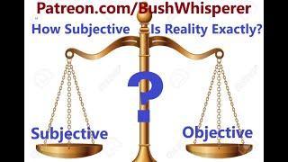 How Objective Is This Subjective Experience of Reality? #BushWhisperer