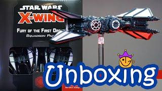 FURY OF THE FIRST ORDER Pack for Star Wars X-Wing Miniatures Game - Unboxing and Close Up Shots!