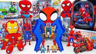 Marvel's Spider-Man series Unboxing, Spider-Man action dolls, glowing Spider-Man electric toy gun