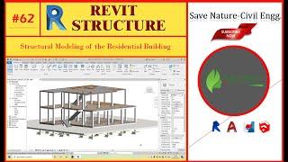 #62. Structural Modeling of the Residential Building as per str. design| Revit Structure For Free.