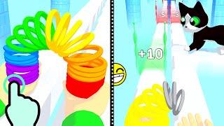 Toy Spring - Make Color Toy Spring Run - All Levels iOS Android GamePlay #2