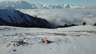 The winter in South Russian mountains