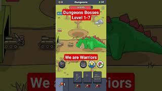 We are warriors Dungeons Bosses Level 1-7 #wearewarriors #shorts