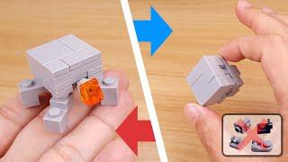 How to build LEGO brick micro easy to build turtle - cube transformer mech - Cutle 2