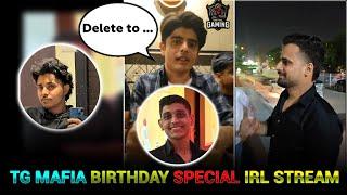  Ajjubhai + Fozybhai +Mafia bhai  IRL Stream on TG Mafia Birthday l TG ESports live  l Hacker 