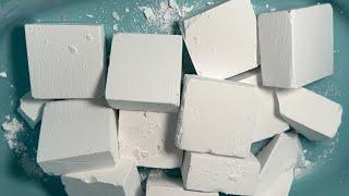 Fresh crisp soft buttery plain Jane white gym chalk blocks