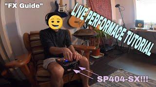 How to Use the SP404 for LIVE PERFORMANCES || Sp404 sx Tutorial