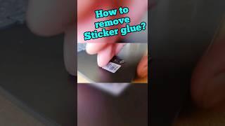 How remove sticker glue of laptop or PC or anything? Subscribe for more #lifehacks #intel #ryzen