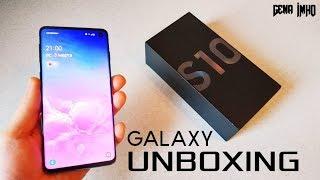 Распаковка SAMSUNG GALAXY S10. БОСС среди всех АНДРОИД! Сравнение с iPhone XS.