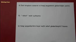 6.sınıf din kültürü 1.dönem 1.yazılı soruları  @okulcu   #din #dinkültürü #6sınıf #yazılı