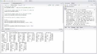 Basic summary statistics in R