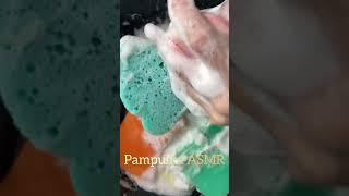 ASMR Lots of sponges and soap.