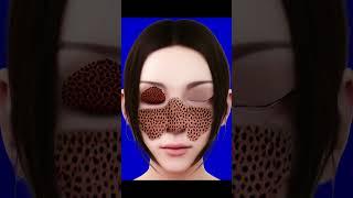 ASMR 여드름 피부 관리 애니메이션 face stone removal skin care - Spa facial makeup #3danimation #cartoon