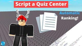 Roblox Scripting Tutorial: How to Script an Automatic Quiz Center