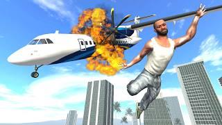 Franklin Private Plane Crash in Indian Bike Driving 3D
