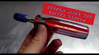 Custom made Locking magnetic nut driver screwdriver bit handle