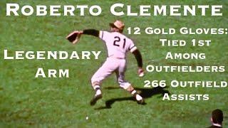 Roberto Clemente Making Unbelievable Throws From the Outfield | Strongest Arm Ever?