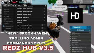 *ADMIN COMMANDS* Brookhaven Trolling Redzhub Script Hack | Fluxus,Hydrogen,Delta, Arceus X Mobile