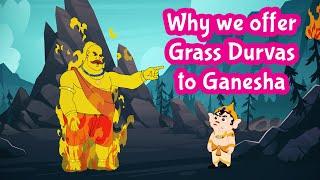 Why do we offer Grass Durvas to Ganesha | Bal Ganesh Stories in English | Pebbles Kids Stories
