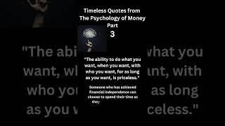 The Psychology of Money: Life Changing Quotes - Part 3 | The Wise Monk | #shorts  #personalfinance