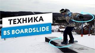 Snowboard technique Jibbing : bs boardslide | Alexey Sobolev